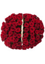 101 красная роза Ред Наоми в корзине