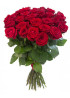 21 красная роза Ред Наоми (Red Naomi) 60см