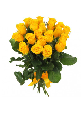 21 Жёлтая роза Пенни Лэйн (Penny Lane) 80см