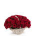 51 красная роза Ред Наоми в корзине